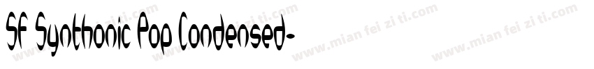 SF Synthonic Pop Condensed字体转换